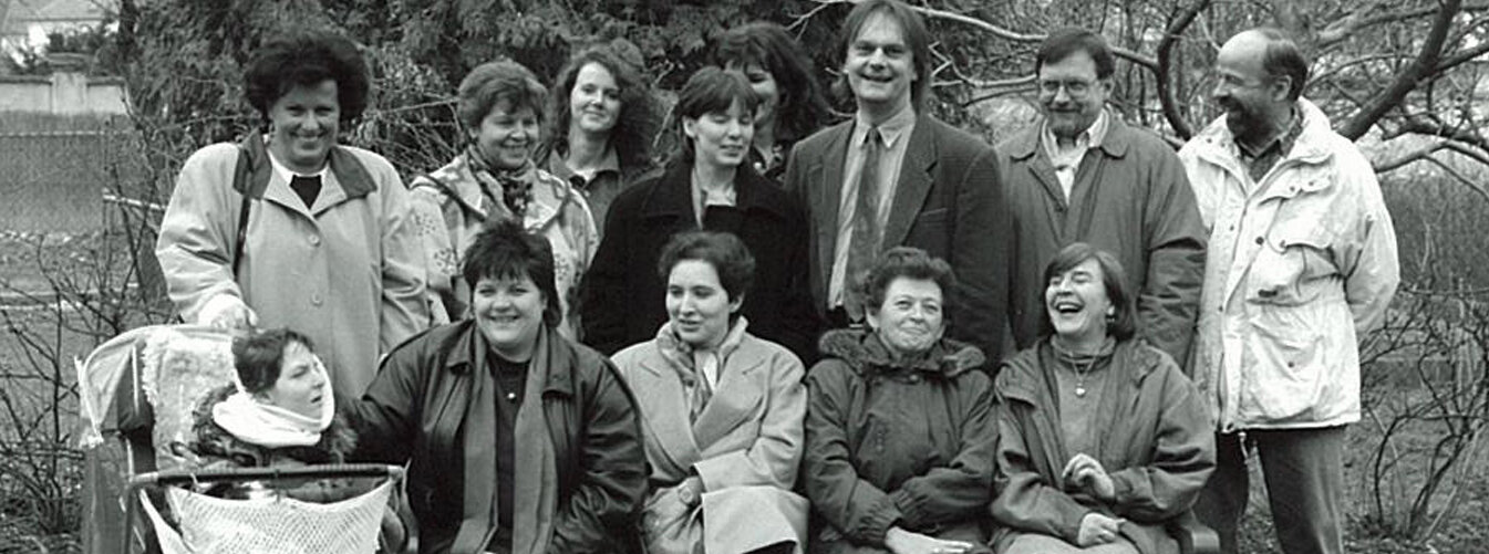 Gruppenbild der Vereinsmitglieder 1986